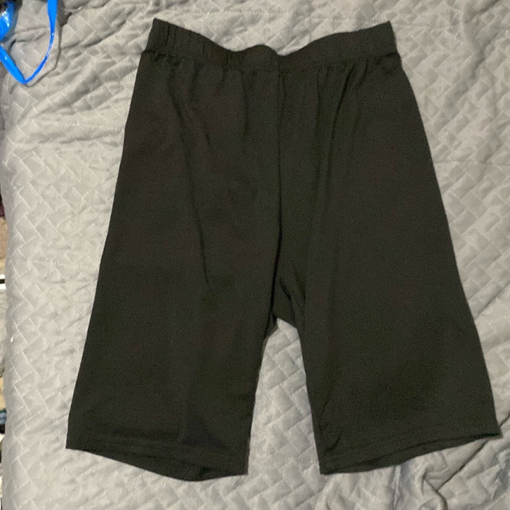 Black womans biker shorts